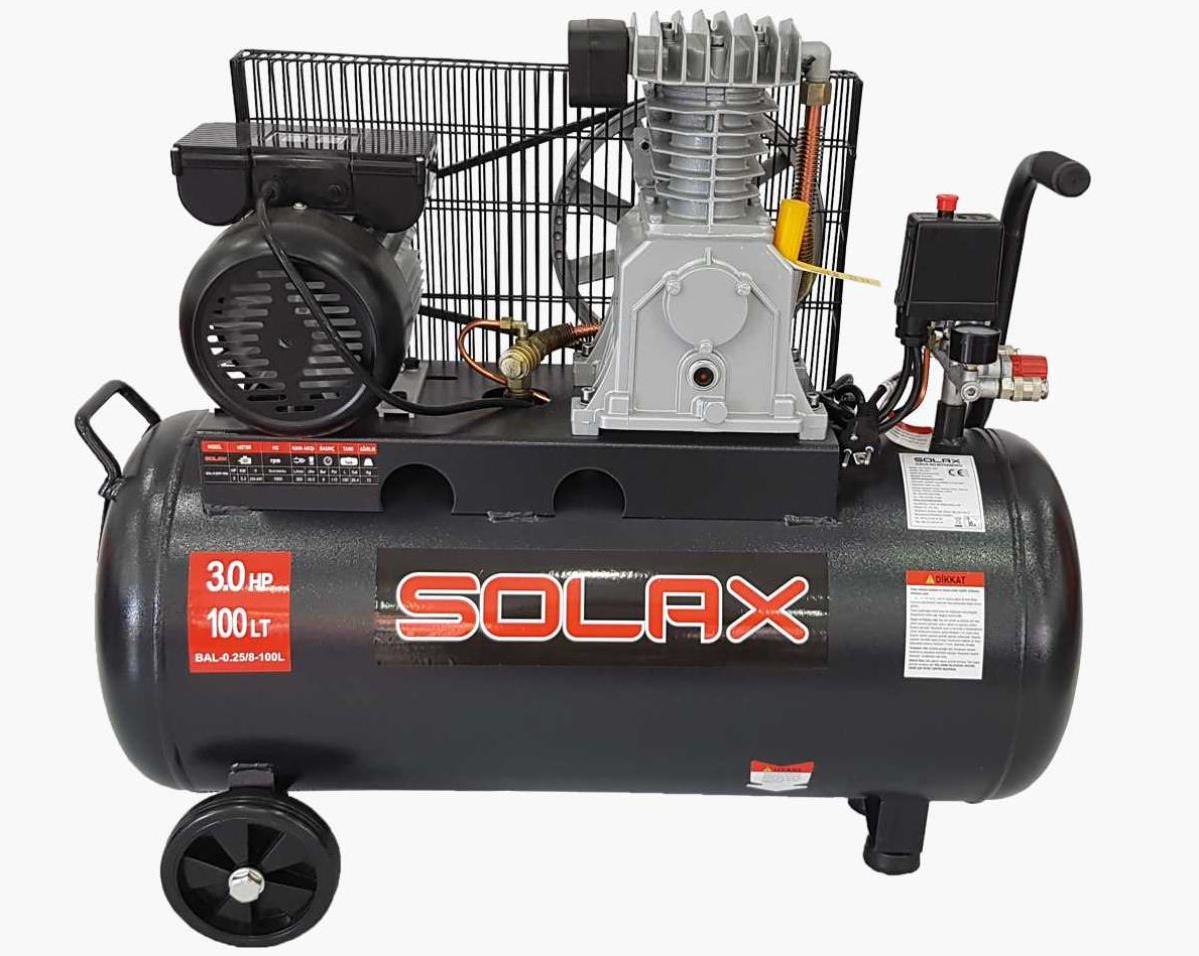 Solax BAL-0.25/8-100 100 Lt.Hava Kompresörü