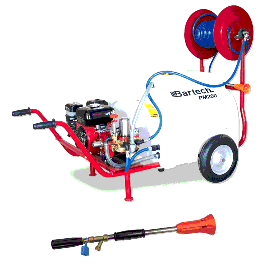 Bartech PM200 Benzinli İlaçlama Makinesi 200 Litre