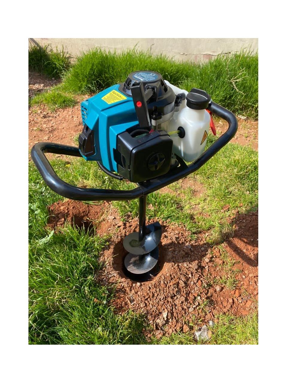 Malika CQ206 3.2Hp 63cc 20cm Tek Sıra Helezonlu Toprak Burgu Makinesi