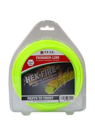 3.30mm 46 Mt.altı Köşe Yeşil Tırpan Misinası Ot Çim Kesme İp