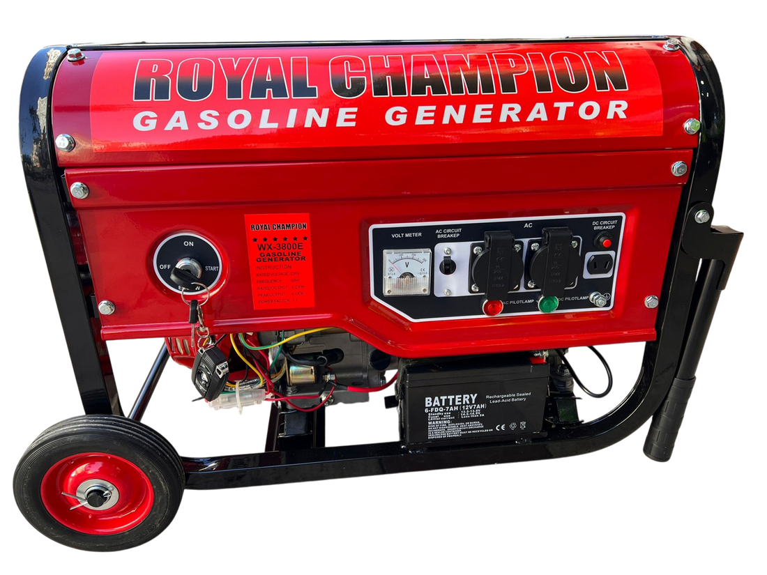 Royal Champıon Benzinli Marşlı Uzaktan Kumandalı 4kw Monofaze Jeneratör